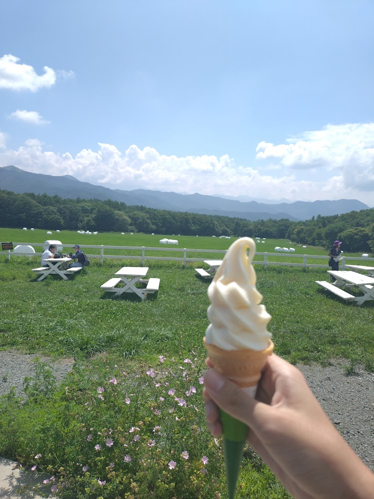 清里のソフトクリーム